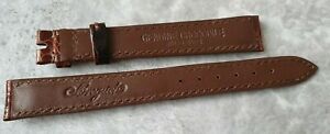 【送料無料】腕時計　ブレゲブラウンシャイニークロコダイルレザーウォッチストラップgenuine oem breguet 1412mm brown shiny crocodile leather watch strap unused