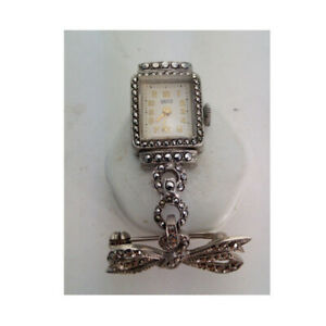 【送料無料】腕時計　ヴィンテージレトロスチールマスカリテジュエルスイスオーモvintage amp; retro steel amp; mascarite 15 jewel swiss ormo nurses wrist watch 1950