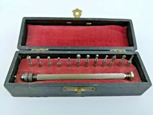 腕時計　ドイツヴィンテージハンドツールオリジナルボックスgerman vintage watchmakers hand tool complete in original box