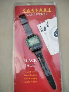 腕時計　ネルソンヴィンテージシーザーズブラックジャックゲームウォッチパックミント