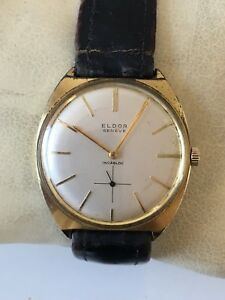 【送料無料】腕時計 レアコレクタブルジェンツジュネーブインカブロックウォッチrare collectable gents eldor geneva incabloc watch