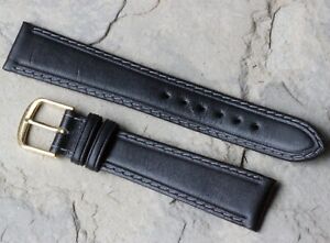 【送料無料】腕時計　コントラストステッチレザーヴィンテージストラップcontrast stitched genuine leather 18mm vintage watch strap 1960s nos great