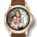 【送料無料】腕時計 パーソナライズメンズフォトリストウォッチクリスマスベストpersonalised engraved gents mens photo wrist watch birthday christmas best gift