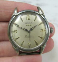 ベンラス 【送料無料】腕時計　ヴィンテージベンラスメンズムーブメントケースvintage benrus mens wristwatch movement amp; case; 25jewels ~ 18g980