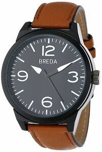 【送料無料】腕時計　ブレダブラウンメンズスティーブンウォッチブラウンレザーストラップバックルクロージャー