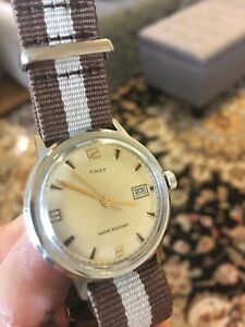 【送料無料】腕時計　マーリンデートサービス1970 timex marlin with date serviced, running great