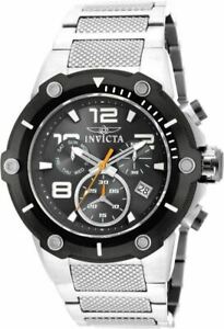 【送料無料】腕時計 インビクタスピードウェイメンズブラックステンレススイスクロノグラフウォッチ