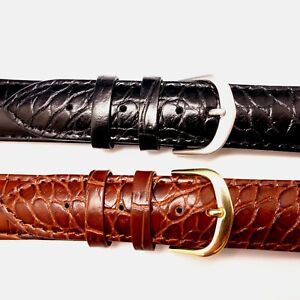 【送料無料】腕時計 カーフスキンウォッチストラップwaterresistant genuine calfskin watch strap for any watch 18192021mm