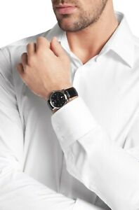 【送料無料】腕時計　ヒューゴボスミリメートルクラシックドレス hugo boss men 40mm tradition classic date watch dress 1513460