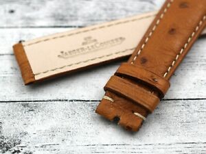 【送料無料】腕時計　ストラップシントゥリーノイェーガールクルトルリソペッレストルッツォゴールドサービスィシャルstrap cinturino jagerlecoultre reverso pelle struzzo gold 19mm service icial