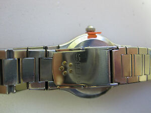 【送料無料】腕時計　ステンレススチールブレスレット328 ladys stainless steel eterna date watch bracelet