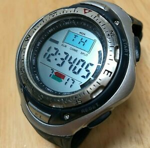 【送料無料】腕時計　テクノスポーツメンズシルバーブラックデジタルアラームクロノウォッチアワーバッテリー