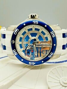 【送料無料】腕時計 レアインビクタスターウォーズメンズホワイトシリコンrare invicta star wars r2d2 limited edition mens 48mm white silicone wristwatch