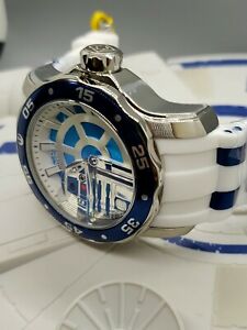 【送料無料】腕時計　レアインビクタスターウォーズメンズホワイトシリコンrare invicta star wars r2d2 limited edition mens 48mm white silicone wristwatch