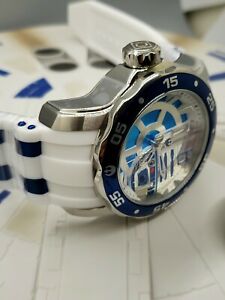 【送料無料】腕時計　レアインビクタスターウォーズメンズホワイトシリコンrare invicta star wars r2d2 limited edition mens 48mm white silicone wristwatch