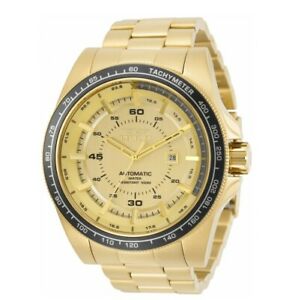 【送料無料】腕時計 インビクタスピードウェイメンズゴールドウォッチinvicta speedway automatic mens 54mm large limited edition gold watch 30519