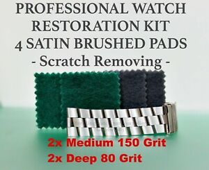 【送料無料】腕時計　キットサテンブパッドブライトリングケースブレスレットwatch restoration kit satin brushed 4 pads breitling case bracelet