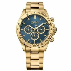 ̵ӻסҥ塼ܥ󥺥ɥΥեå hugo boss hb 1513340 mens gold chronograph watch 2 years warranty