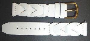 ̵ӻסॹ쥶åȥåץۥ磻timex braided leather watch strapwhite18 mm