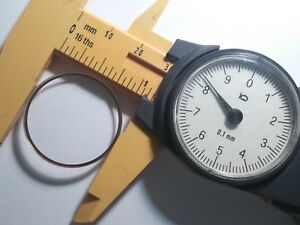 【送料無料】腕時計　ブランドクリスタルミネラルリングunbranded watch crystal, 2825mm, mineral wyellow ring inside,
