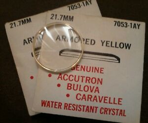 ̵ӻסåȥ֥֥Хޡɥꥹlot of 2 nos bulova 70531ay armored yellow 217mm crystal