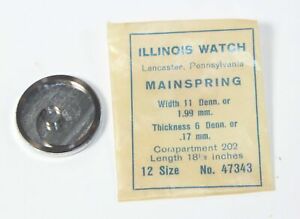 【送料無料】腕時計　イリノイメインスプリングパートメインスプリング