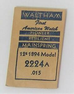 【送料無料】腕時計 モデルウォルサムメインスプリングnos waltham mainspring for 12s 1984 model 2224a* 015 【送料無料】腕時計 モデルウォルサムメインスプリングnos waltham mainspring for 12s 1984 model 2224a* 015