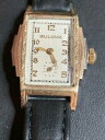 【送料無料】腕時計 ヴィンテージメンズデコブローバツートーンヒンジドケースサービスランニングvintage mens deco bulova 15j 10ae ...