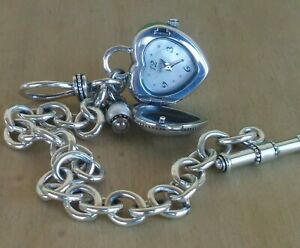 ecclissi sterling heart hidden watch rolo bracelet toggle clasp amp; pearl battエクリッシスターリングハートヒドゥンウォッチロロブレスレットトグルクラスプパールニューバット※注意※NYからの配送になりますので2週間前後お時間をいただきます。人気の商品は在庫が無い場合がございます。ご了承くださいませ。サイズの種類の商品は購入時の備考欄にご希望のサイズをご記載ください。　携帯メールでの登録ですと楽天からのメールが届かない場合がございます。