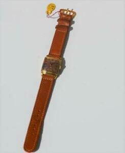 ̵ӻסơȥɥå󥺥쥶ȥåvintage clinton rose gold 17j watch tags working mens 3911 leather strap