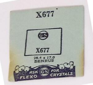 ベンラス 【送料無料】腕時計　ベンラスクリスタルnos gs crystal x677 for benrus 204 x 170 mm