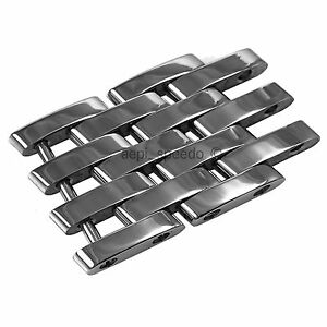 【送料無料】腕時計　ブライトリングナビタイマサイズオリジナルポリッシュスチールリンクtwo polished steel links for breitling navitimer size 18mm, original 447a