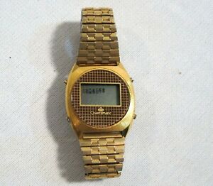 【送料無料】腕時計　ヴィンテージクォーツマチックウォッチバッテリーvintage quartzmatic watch wristwatchlcd needs battery
