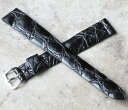 【送料無料】腕時計 クロコダイルヴィンテージストラップlong length taperedshape 16mm genuine crocodile vinta...