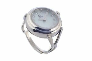 ̵ӻסɥ󥢥㥹֥󥰥åեꥹ륵ե饹de caron adjustable ring watch with swarovski crystals, sapphire glass, 3atm