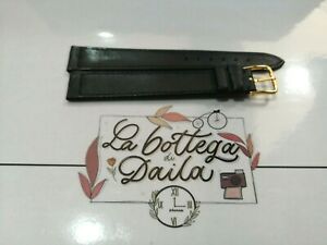 【送料無料】腕時計　シントゥリーノオロロジオジェネリックロミノベラペレネロオロヌオーヴォヴィンテージcinturino orologio generico vera pelle nero 16mm fibbia oro nuovo vintage