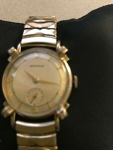 ベンラス 【送料無料】腕時計　メンズイエローベンラスmens yellow benrus wristwatch