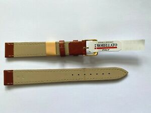 【送料無料】腕時計　モレラートライトブラウンカーフスキンエクストラロングストラップゴールドバックル