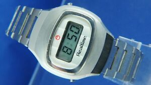 【送料無料】腕時計 レトロヴィンテージリアルタイムメンズクォーツデジタルearly rare retro vintage realtime mens quartz lcd digital watch 1970s 【送料無料】腕時計 レトロヴィンテージリアルタイムメンズクォーツデジタルearly rare retro vintage realtime mens quartz lcd digital watch 1970s