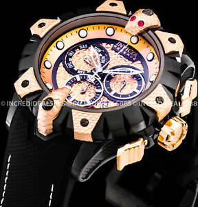 【送料無料】腕時計　インビクタメンリザーブスイスクロノグラフローズゴールドブラックストラップウォッチ