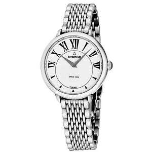 【送料無料】腕時計 クォーツウォッチeterna 280041621743 womens eternity white quartz watch