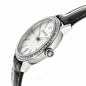 【送料無料】腕時計　スワロフスキーグレースフルウォッチブラウンレザーストラップステンレススチールケースswarovski graceful watch brown leather strap, stainless steel case 5261487