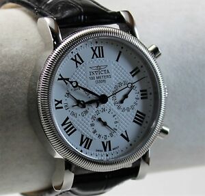 【送料無料】腕時計　インビクタメンズクロノグラフウォッチスイスクォーツサファイアクリスタルレザーinvicta mens chronograph watch, 2878, swiss quartz, sapphire crystal, leather