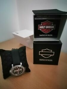 【送料無料】腕時計 ハーレーダビッドソンメンズバーシールドレザーリストウォッチharleydavidson mens bar amp; shield leather wrist watch 76a04