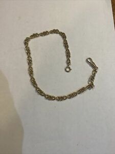 【送料無料】腕時計　ゴールドフィルメッキポケットウォッチチェーンスプリングクラスプスイベルフック