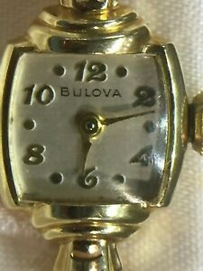 【送料無料】腕時計 イエローゴールドレディースジュエルブローバウォッチ14k yellow gold ladies 1940’s 21 jewel bulova watch 【送料無料】腕時計 イエローゴールドレディースジュエルブローバウォッチ14k yellow gold ladies 1940’s 21 jewel bulova watch
