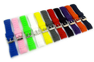 【送料無料】腕時計　ストラップシリコーンreplacement strap to fit ice watch curved ends silicone 17mm 20mm 22mm c097