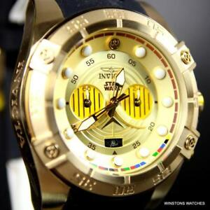 【送料無料】腕時計　インビクタスターウォーズクロノグラフゴールドメッキウォッチinvicta star wars c3po chronograph gold plated limited edition 52mm watch