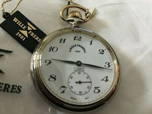 【送料無料】腕時計　オロロギオダタスカヴィレフレレスルビニインカブロックヌオーヴォフォンドマガッツィーノorologio da tasca wille freres 17 rubini incabloc nuovo fondo magazzino 5 cm