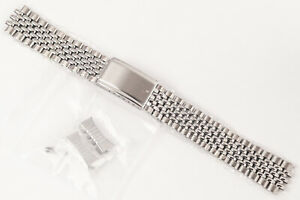 【送料無料】腕時計　ステンレススチールビーズオブライスブレスレットstainless steel beads of rice bracelet for heuer autavia 244c 20mm